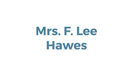 Mrs. F. Lee Hawes